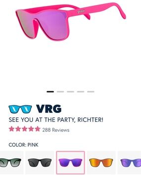 VRG Pink Mirrored Sunglasses — Bold Party Style